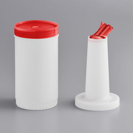 Bình chứa và rót Choice 0,9 lít Pour chai đỏ Spout và nắp