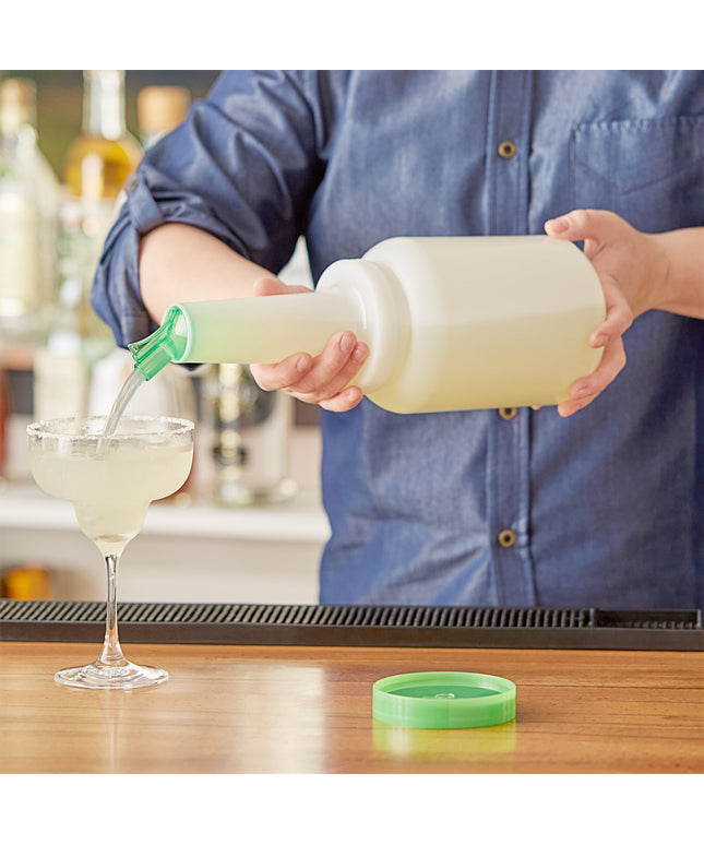 Bình chứa và rót Choice 1,9 lít Pour chai xanh lá Spout và nắp