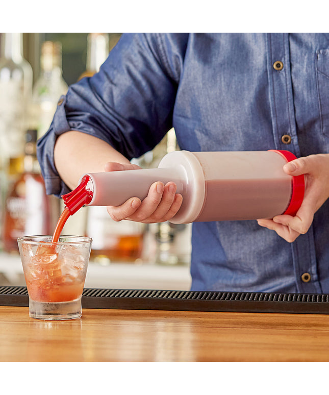 Bình chứa và rót Choice 0,9 lít Pour chai đỏ Spout và nắp