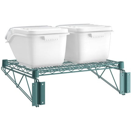 Bộ kệ epoxy gắn tường thùng đựng nguyên liệu Baker's Lane 46 x 61 cm kèm 2 thùng kẹp gài