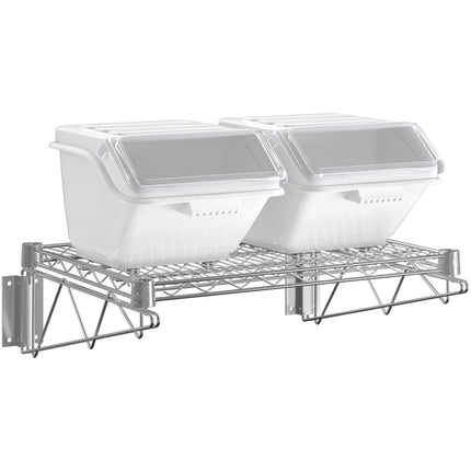 Bộ kệ gắn tường thùng đựng nguyên liệu Baker's Lane 46 x 61 cm kèm 2 thùng kẹp gài