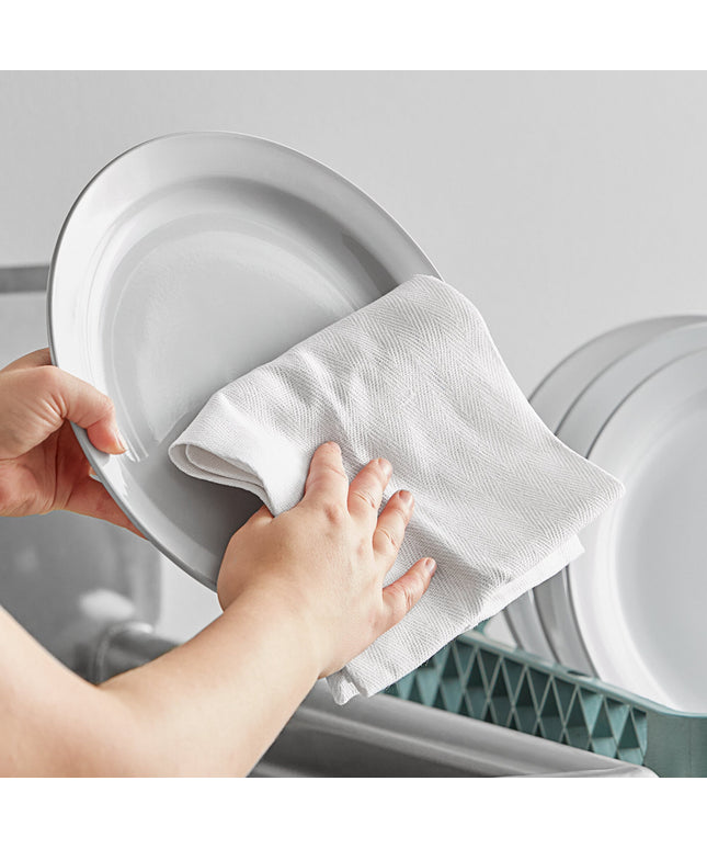 Khăn bếp cotton màu trắng Choice 680 g 66 x 38,1 cm - Gói 12 cái