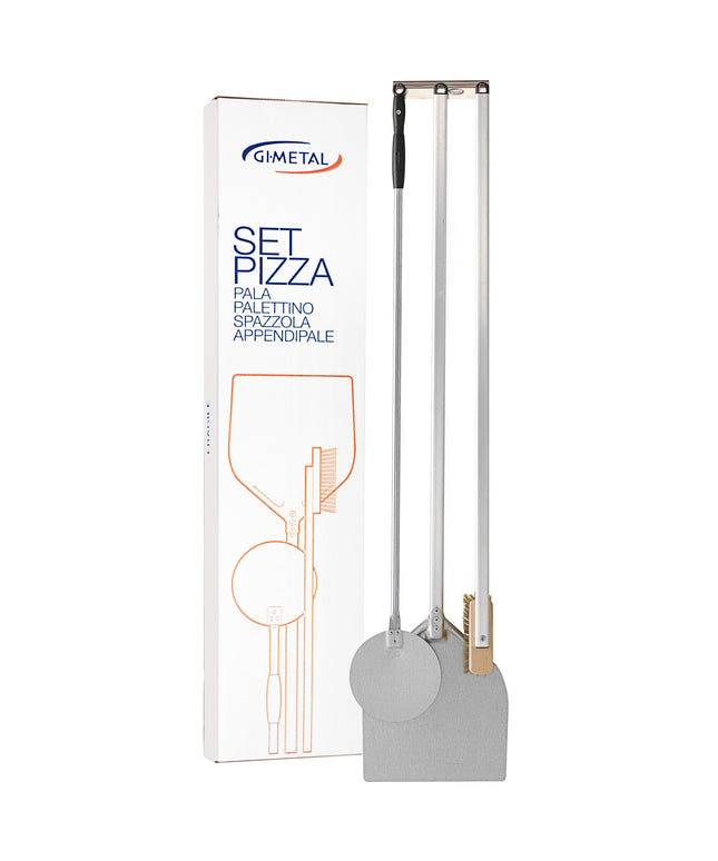 Bộ xẻng pizza và giá treo dụng cụ GI Metal Amica SET2
