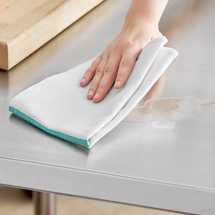 Khăn bếp cotton sọc màu xanh lá trắng Choice 680 g 66 x 38,1 cm - Gói 12 cái