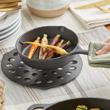 Chảo gang mini đã tôi dầu Valor 15 cm