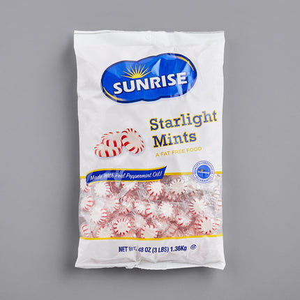 Kẹo bạc hà Peppermint Starlite Mints Individually Wrapped 1,4 kg túi - Thùng 8 cái