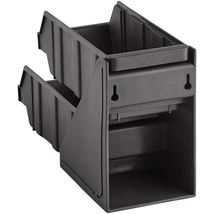 Bộ khay đựng tự phục vụ 2 tầng Choice đen kèm 2 khay và 2 tờ nhãn