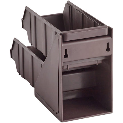 Bộ khay đựng tự phục vụ 2 tầng Choice nâu kèm 2 khay và 2 tờ nhãn