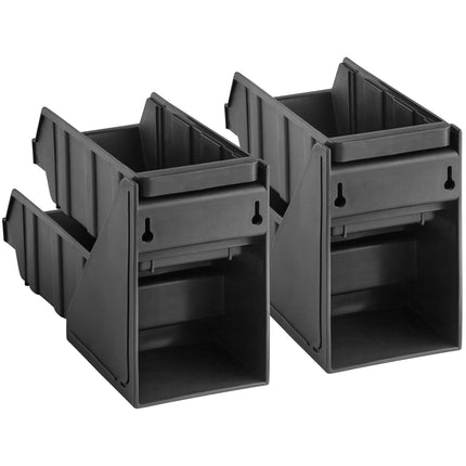 Bộ khay đựng tự phục vụ 2 tầng Choice đen kèm 4 khay và 2 tờ nhãn