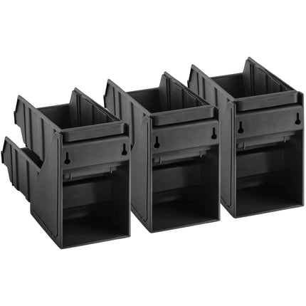 Bộ khay đựng tự phục vụ 2 tầng Choice đen kèm 6 khay và 2 tờ nhãn