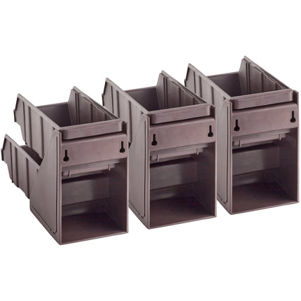 Bộ khay đựng tự phục vụ 2 tầng Choice nâu kèm 6 khay và 2 tờ nhãn