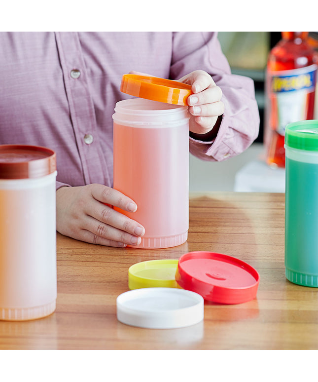 Bộ hộp đựng dự phòng Choice 946 ml, nắp nhiều màu - Gói 6 cái