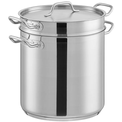 Bộ nồi cách thủy thép không gỉ đáy nhôm Vigor SS1 Series 18,9 lít