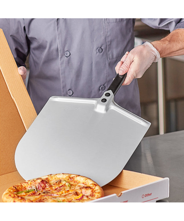 Xẻng lấy bánh pizza nhôm anod chữ nhật GI Metal Amica 33 x 33 cm, tay cầm 25 cm CLASS33/25