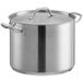 Nồi nấu súp cỡ lớn thép không gỉ đáy nhôm Vigor SS1 Series 22,7 lít, kèm nắp