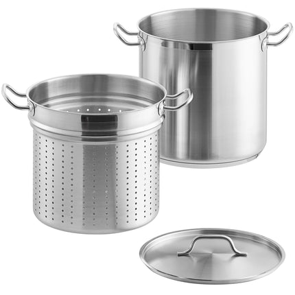 Bộ nồi luộc mì thép không gỉ đáy nhôm Vigor SS1 Series 18,9 lít