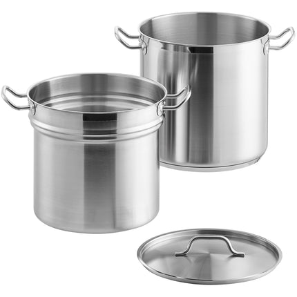 Bộ nồi cách thủy thép không gỉ đáy nhôm Vigor SS1 Series 18,9 lít