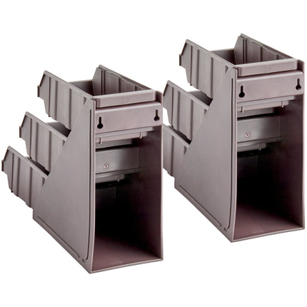 Bộ khay đựng tự phục vụ 3 tầng Choice nâu kèm 6 khay và 2 tờ nhãn