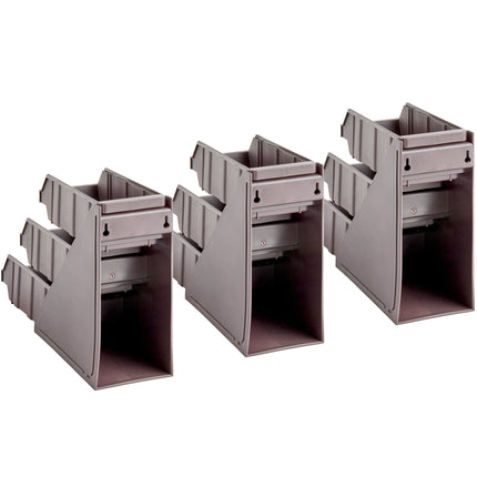 Bộ khay đựng tự phục vụ 3 tầng Choice nâu kèm 9 khay và 2 tờ nhãn