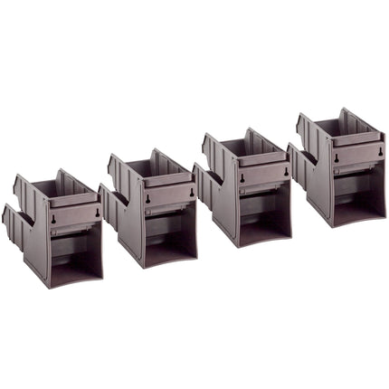 Bộ khay đựng tự phục vụ 2 tầng Choice nâu kèm 8 khay và 2 tờ nhãn