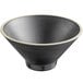 Tô melamine đen mờ viền ngà Acopa Ugoki 828 ml - Gói 12 cái