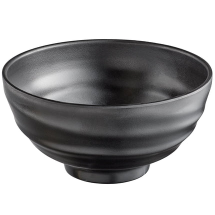 Đĩa melamine Acopa Izumi 828 ml mờ đen melamine tô - Gói 12 cái