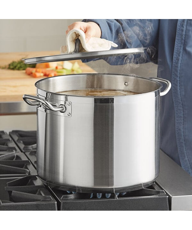 Nồi nấu súp cỡ lớn thép không gỉ đáy nhôm Vigor SS1 Series 22,7 lít, kèm nắp