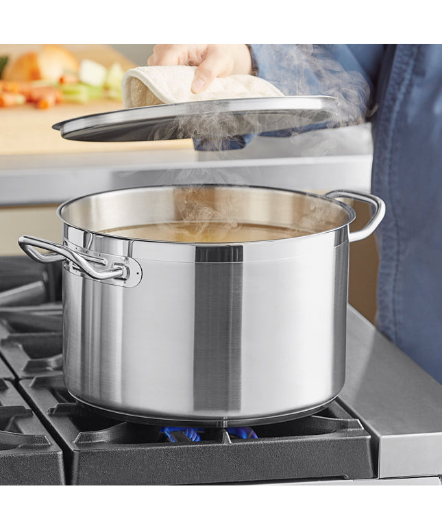 Nồi nấu súp cỡ lớn thép không gỉ đáy nhôm Vigor SS1 Series 11,4 lít, kèm nắp