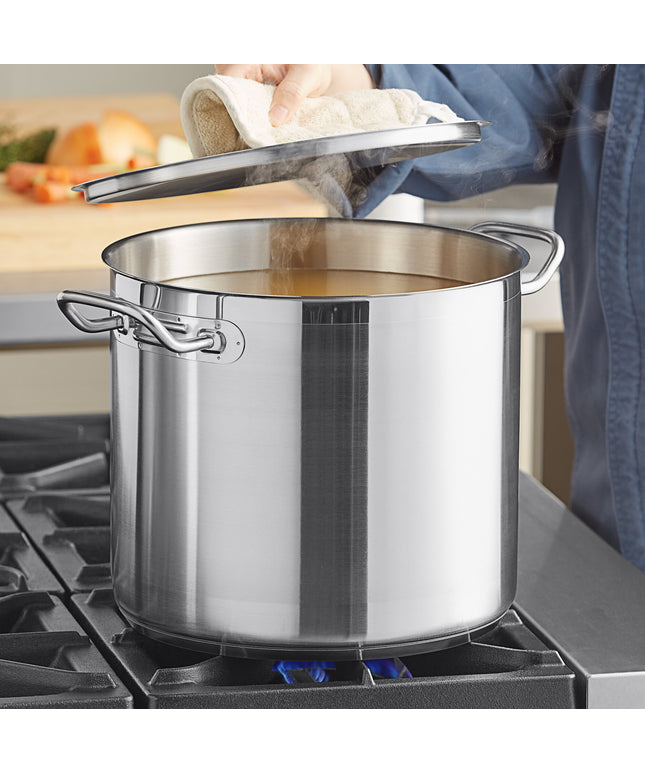 Nồi nấu súp cỡ lớn thép không gỉ đáy nhôm Vigor SS1 Series 15,1 lít, kèm nắp