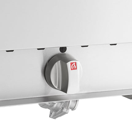 Bàn hâm nóng gas propan lỏng ServIt GST-3WE-LP ba ngăn giếng hở kèm kệ dưới - 10.500 BTU