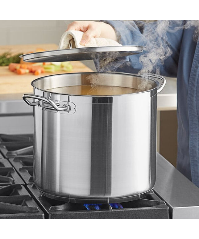 Nồi nấu súp cỡ lớn thép không gỉ đáy nhôm Vigor SS1 Series 18,9 lít, kèm nắp