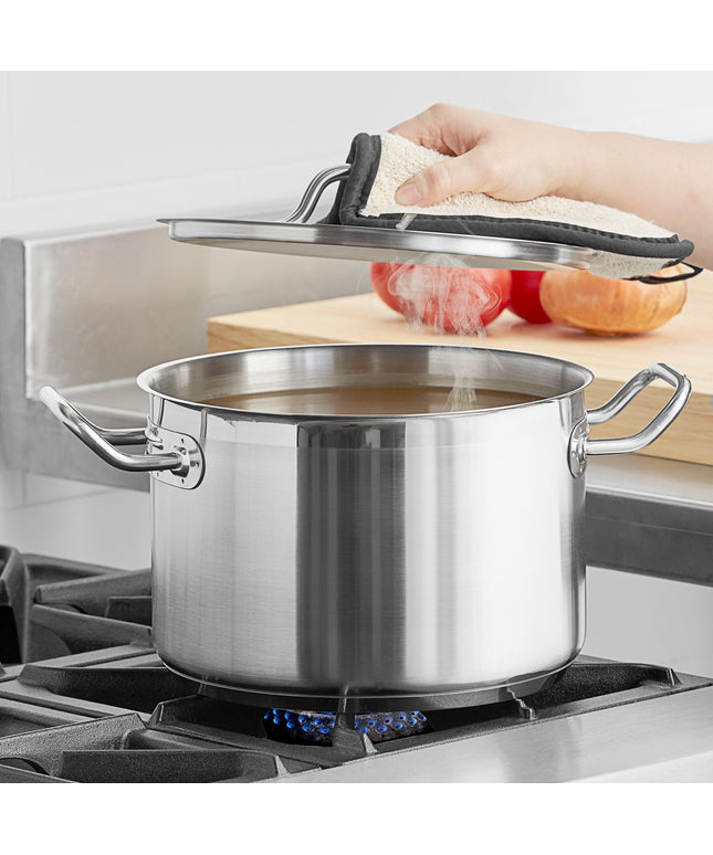 Nồi nấu nước dùng inox đáy ốp nhôm hạng nặng Vigor SS1 Series 7,6 lít có nắp