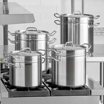 Bộ nồi cách thủy thép không gỉ đáy nhôm Vigor SS1 Series 18,9 lít