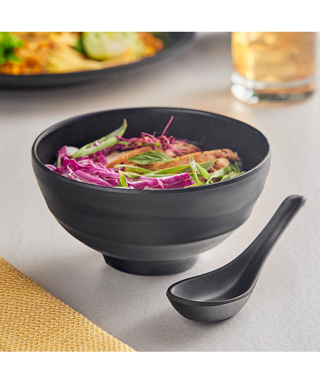 Tô melamine Acopa Izumi nhám đen 503 ml - Gói 12 cái