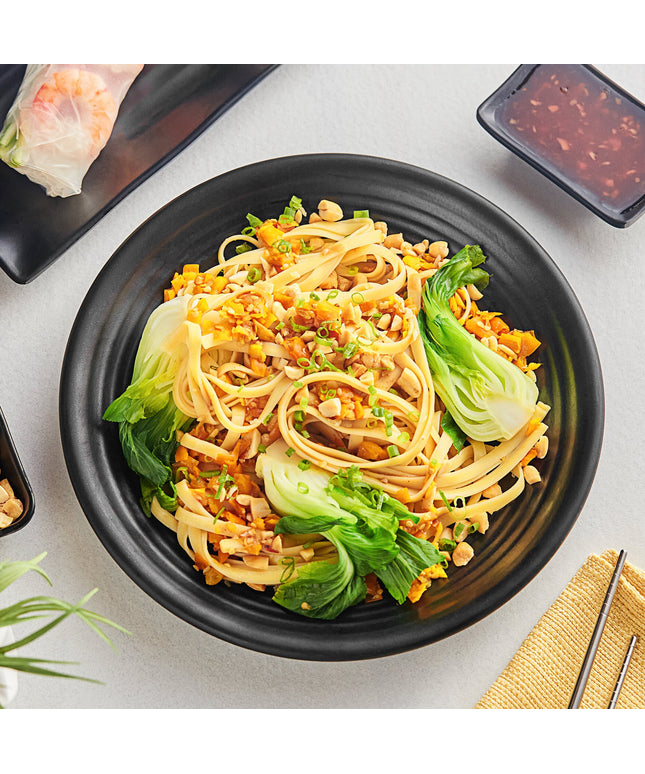 Đĩa coupe nhựa melamine đen mờ Acopa Izumi 27 cm - Gói 12 cái
