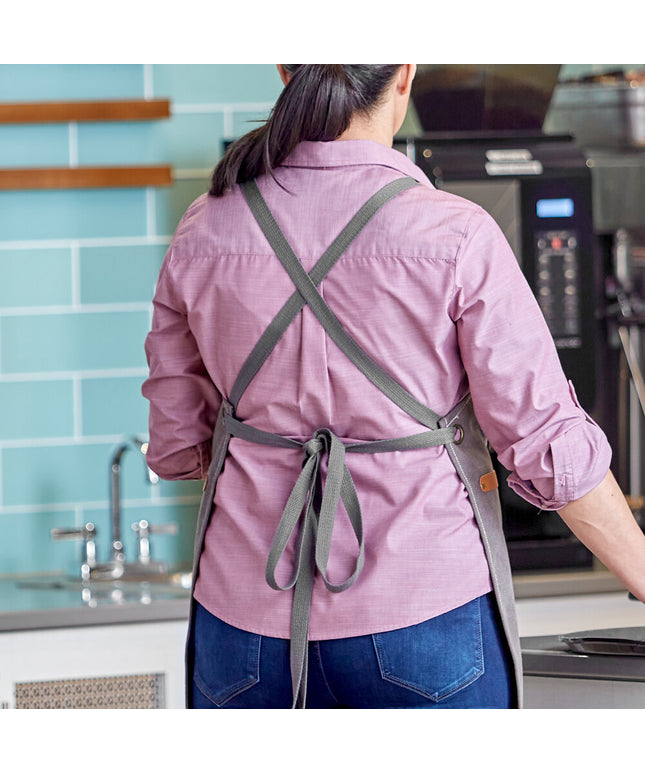 Dây tạp dề thay thế dây chéo lưng màu xám sỏi Acopa Hazleton Gói 2 cái