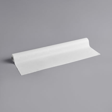 Khăn trải bàn vinyl họa tiết trơn màu trắng mặt lót nỉ Choice khổ rộng 132,1 cm, cuộn 25 yard