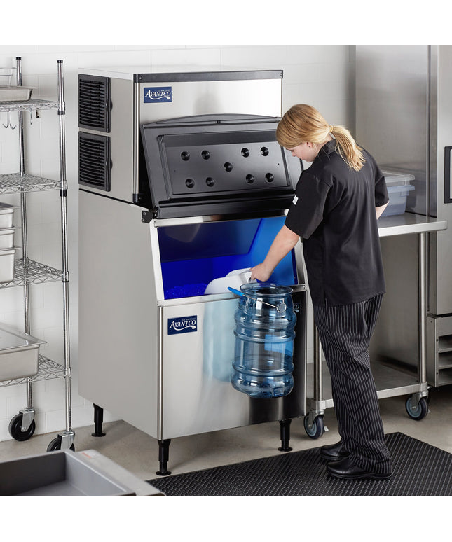 Thiết bị làm đá Avantco Ice KMC-H-530-A 76,2 cm Cooled Modular Half Cube Ice máy với 170,1 kg Bin - 226,8 kg