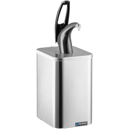 Hệ thống bình phân phối gia vị dạng bơm đặt bàn San Jamar P4900BK FrontLine đa năng - màu đen