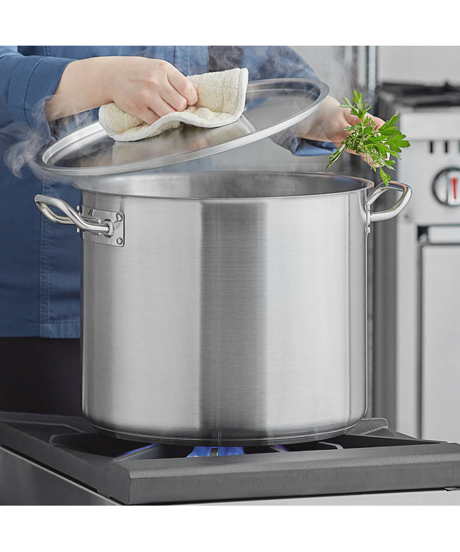 Nồi nấu súp cỡ lớn thép không gỉ đáy nhôm Vigor SS1 Series 30,3 lít, kèm nắp