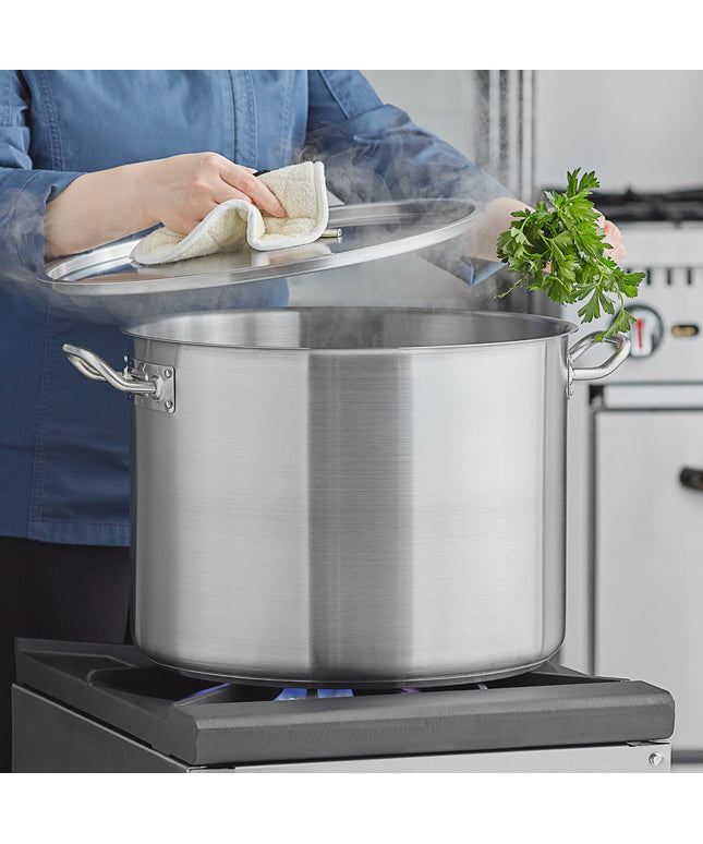 Nồi nấu súp cỡ lớn thép không gỉ đáy nhôm Vigor SS1 Series 37,9 lít, kèm nắp