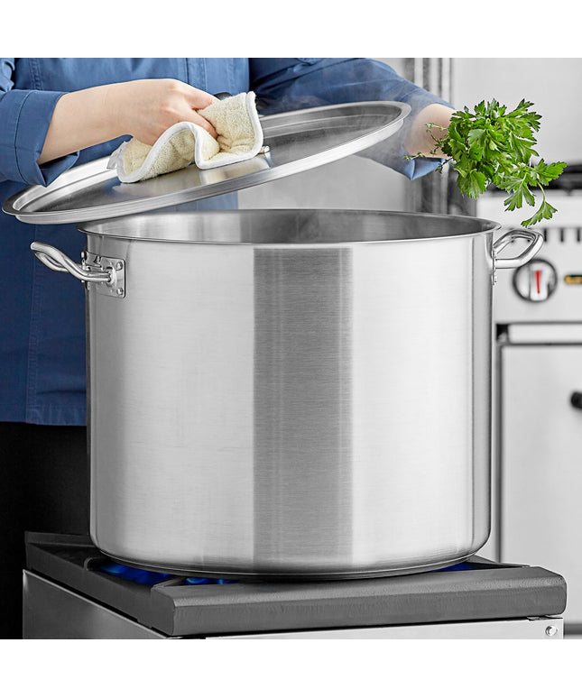 Nồi nấu súp cỡ lớn thép không gỉ đáy nhôm Vigor SS1 Series 56,8 lít, kèm nắp