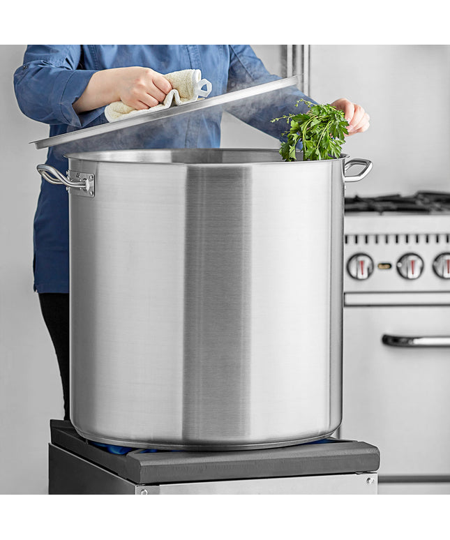 Nồi nấu súp cỡ lớn thép không gỉ đáy nhôm Vigor SS1 Series 94,6 lít, kèm nắp