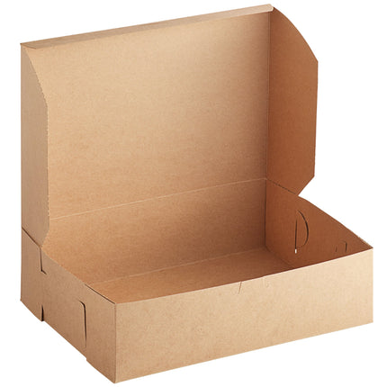 Hộp giấy kraft đựng bánh 1/4 tấm 36 x 25 x 10 cm - Gói 10 cái