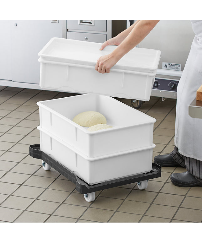 Bộ ủ bột bánh Baker's Lane 46 x 66 x 15 cm màu trắng kèm xe đẩy nhựa - Gói 3 cái