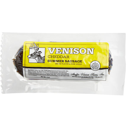 Xúc xích summer thịt nai phô mai cheddar Shaffer Venison Farms 170 g - Thùng 25 cái