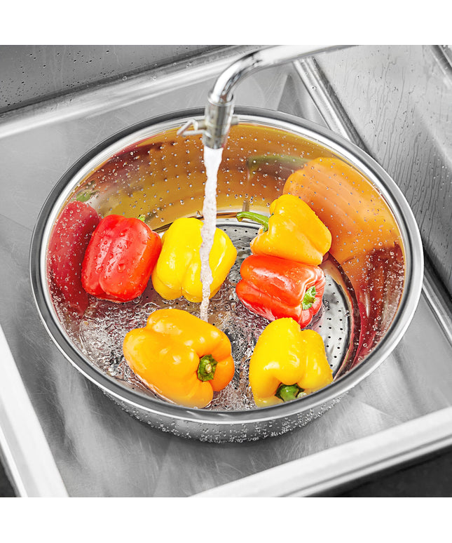 Rổ lọc kiểu Trung Hoa inox lỗ mịn Choice 11,4 lít