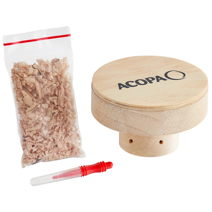 Bộ tạo khói cocktail / whisky Acopa kèm dăm gỗ sồi và bàn chải vệ sinh
