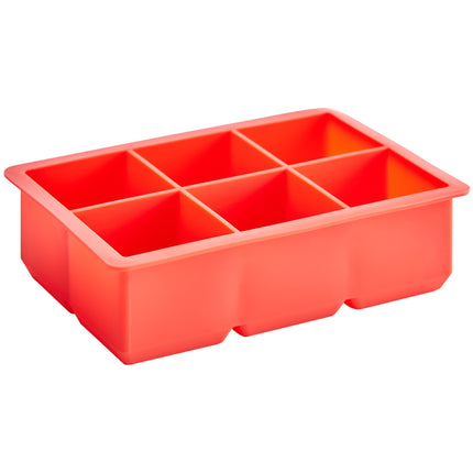 Khuôn đá silicone 6 ngăn viên 5 cm Choice màu đỏ