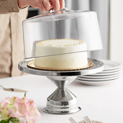 Đế trưng bày bánh / pizza inox Choice 33 cm bề mặt gương